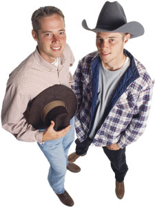 Two gay cowboys